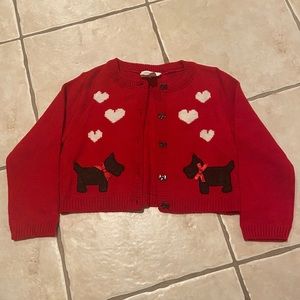 Vintage Valentine’s Day Toddler Cardigan